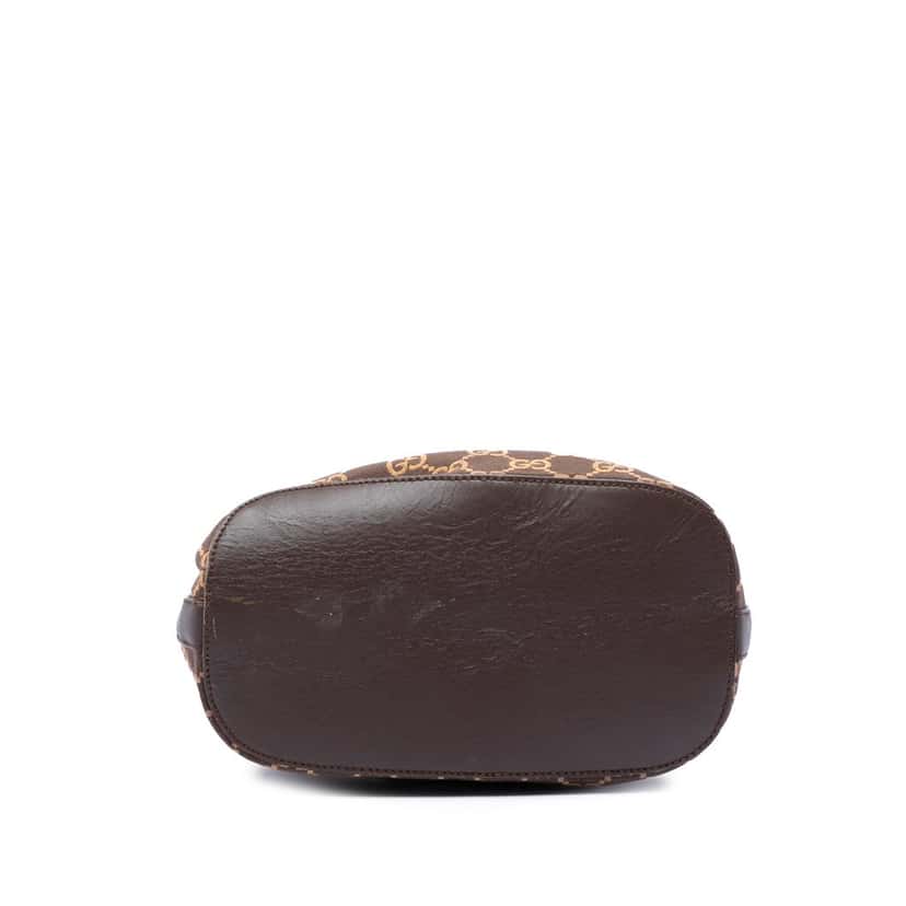 Gucci GG Canvas Shoulder Bag Brown Very good condition - Inside View