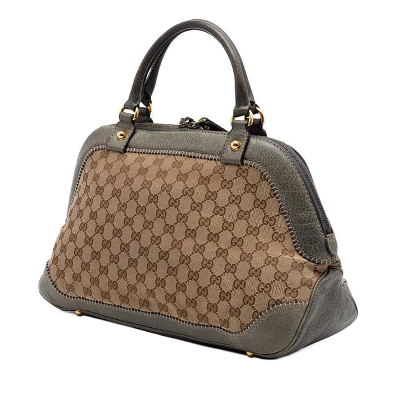 Gucci GG Canvas New Pelham Handbag Beige Very good condition - Back View