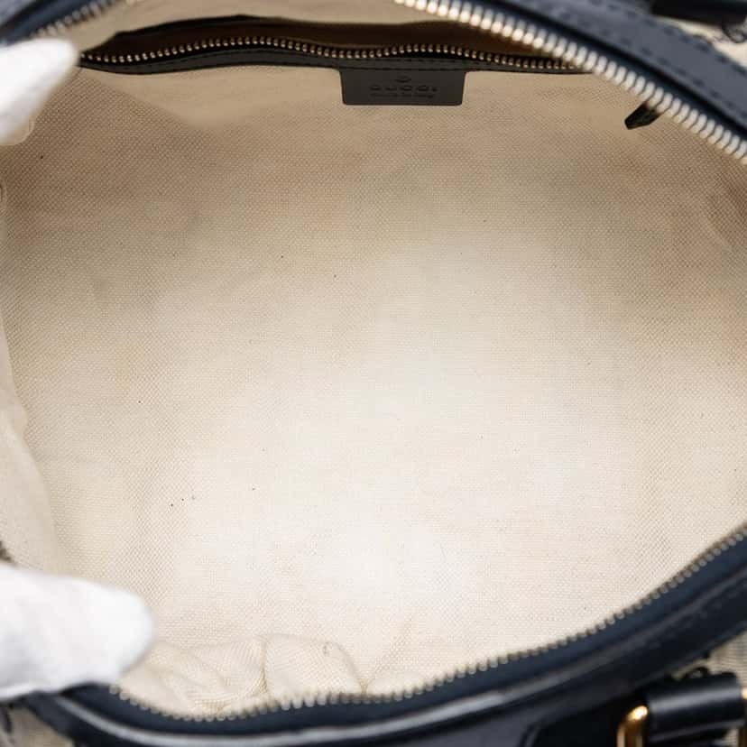 Gucci Small GG Canvas Web Joy Boston Bag Beige Very good condition - Model View