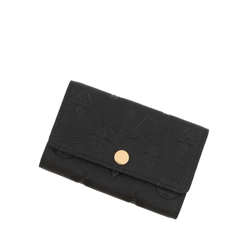 Louis Vuitton Monogram Empreinte 6 Key Holder Black Leather Very good condition - Front View