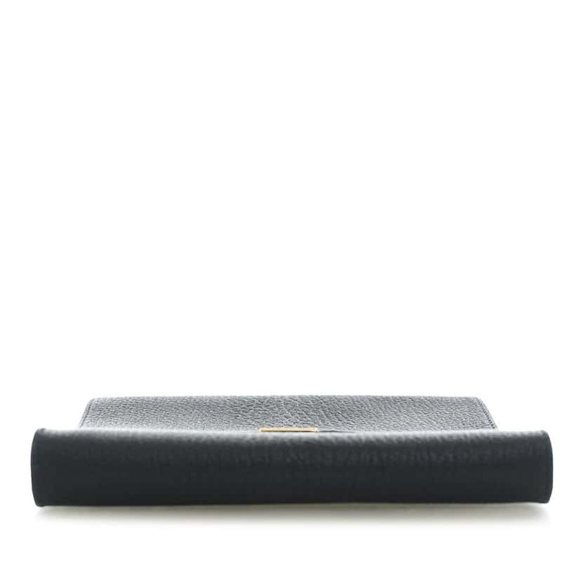 Hermès Chevre Mysore Clic 16 Wallet On Strap Black Leather Very good condition - Inside View