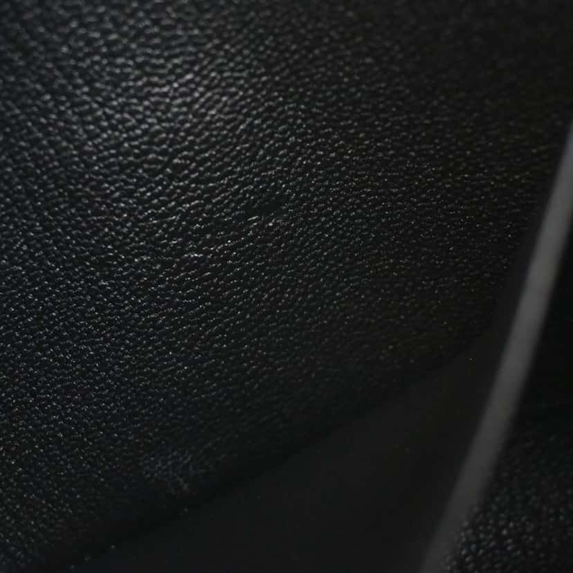 Hermès Chevre Mysore Clic 16 Wallet On Strap Black Leather Very good condition - Box View