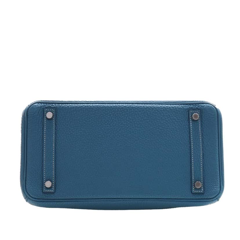 Hermès Togo Birkin Retourne 30 Blue Leather Very good condition - Box View