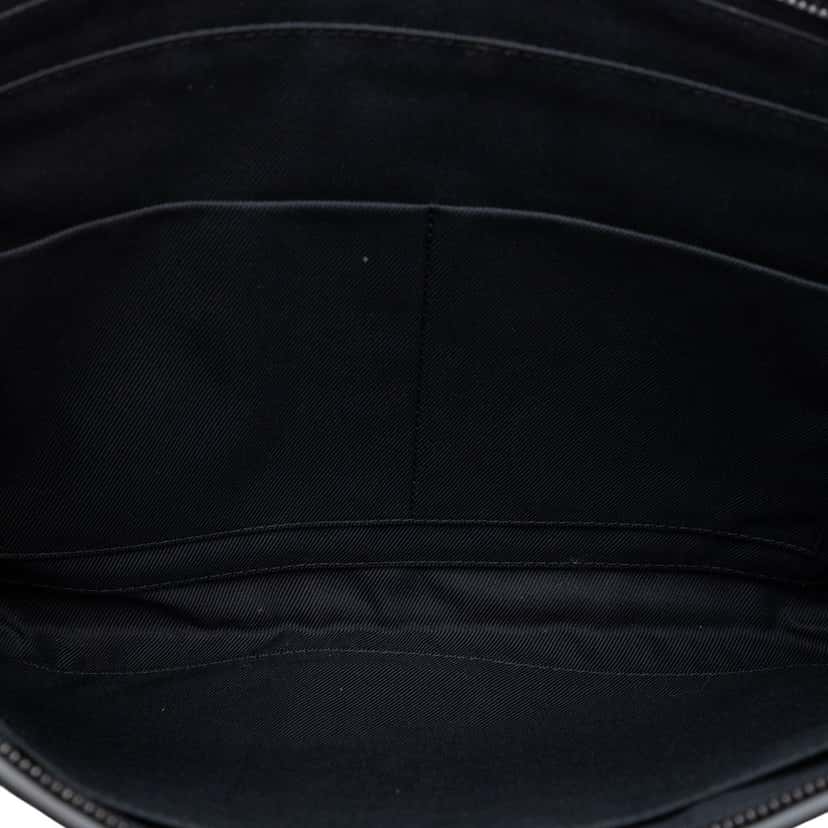 Bottega Veneta Calfskin Intrecciato Document Case Black Leather Very good condition - Model View