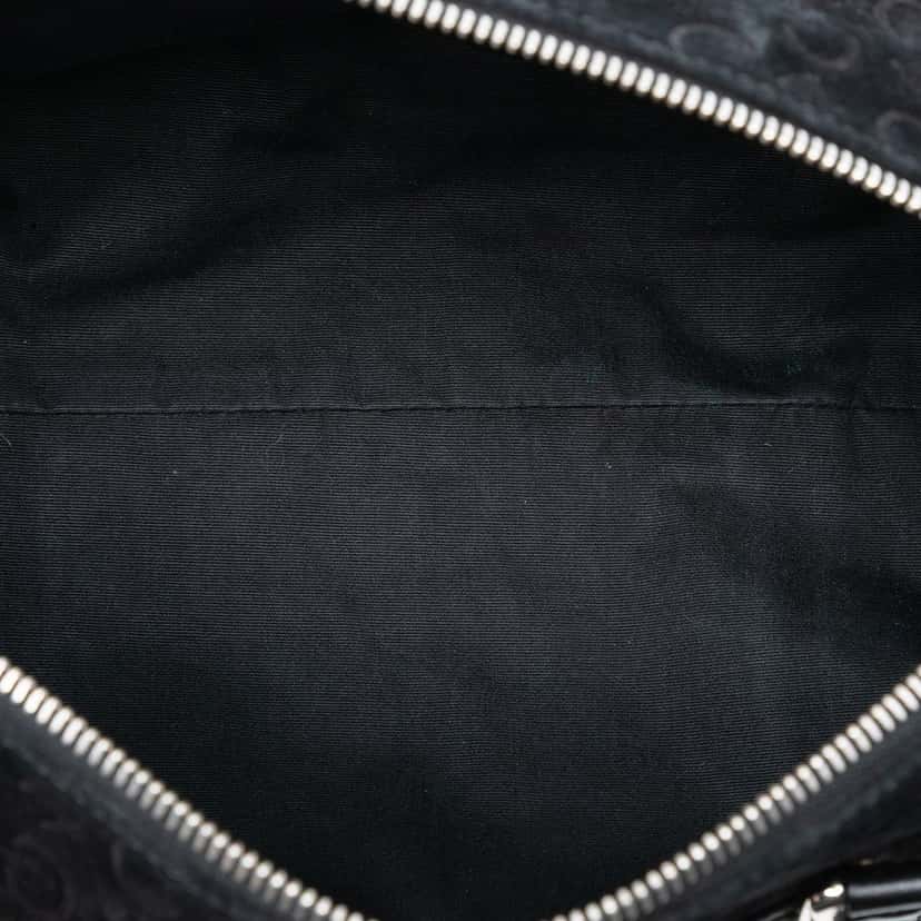 Celine C Macadam Suede Handbag Black Leather Very good condition - Model View