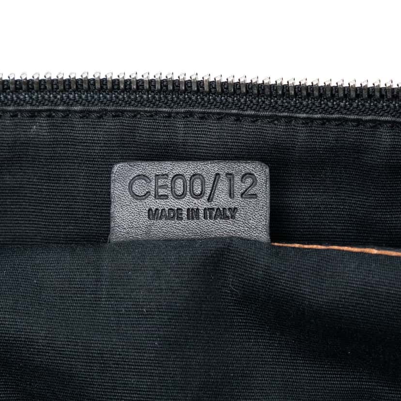 Celine C Macadam Suede Handbag Black Leather Very good condition - Box View