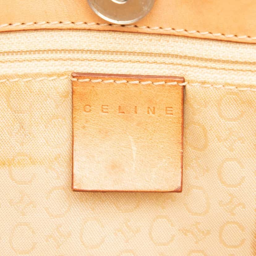 Celine C Macadam Denim Shoulder Bag Blue Very good condition - Box View