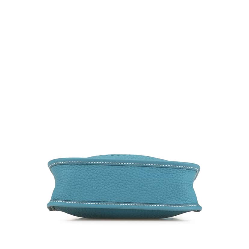 Hermès Clemence Evelyne III TPM Blue Leather Very good condition - Inside View