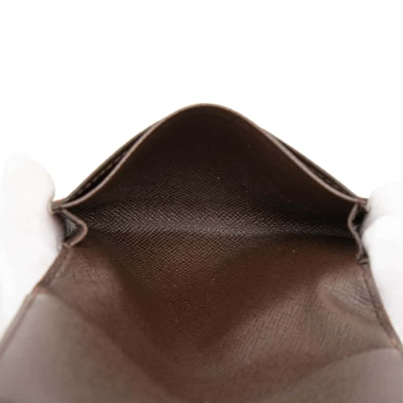 Louis Vuitton Damier Ebene Business Card Holder Brown Very good condition - Model View