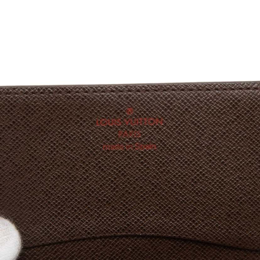 Louis Vuitton Damier Ebene Business Card Holder Brown Very good condition - Box View