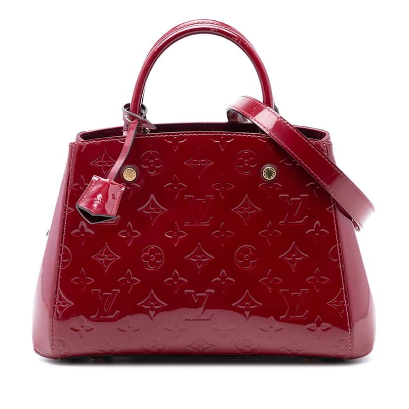 Louis Vuitton Monogram Vernis Montaigne BB Pink Leather Never worn, with tag - Front View