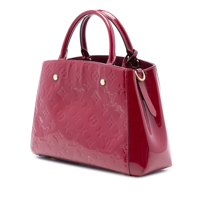 Louis Vuitton Monogram Vernis Montaigne BB Pink Leather Never worn, with tag - Back View