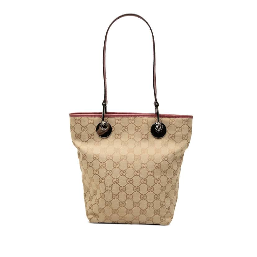 Gucci GG Canvas Eclipse Tote Beige Very good condition - Front View