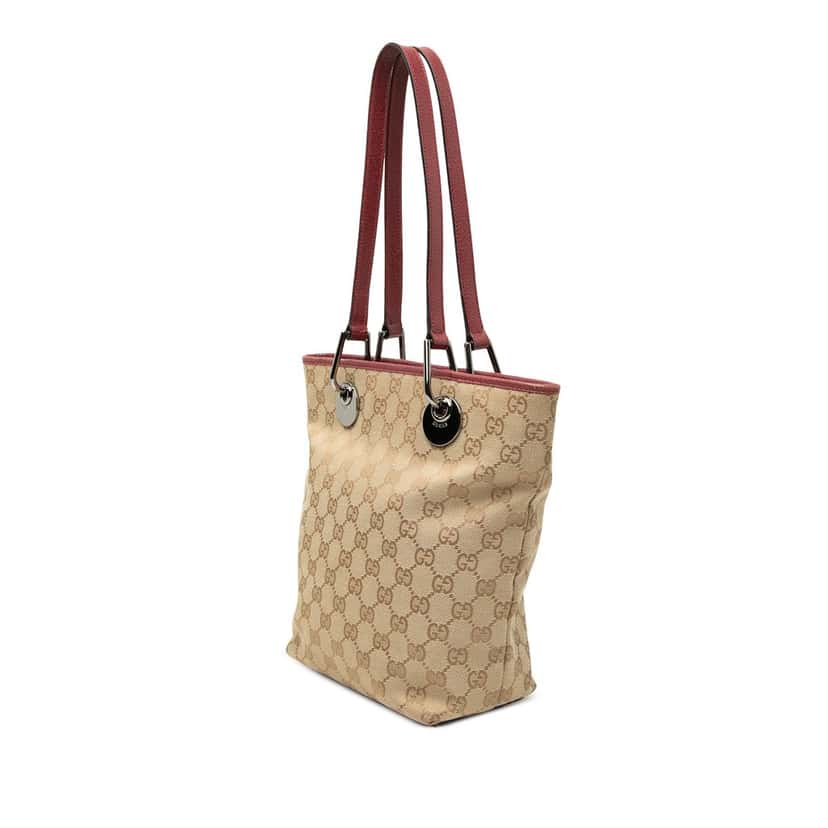 Gucci GG Canvas Eclipse Tote Beige Very good condition - Back View