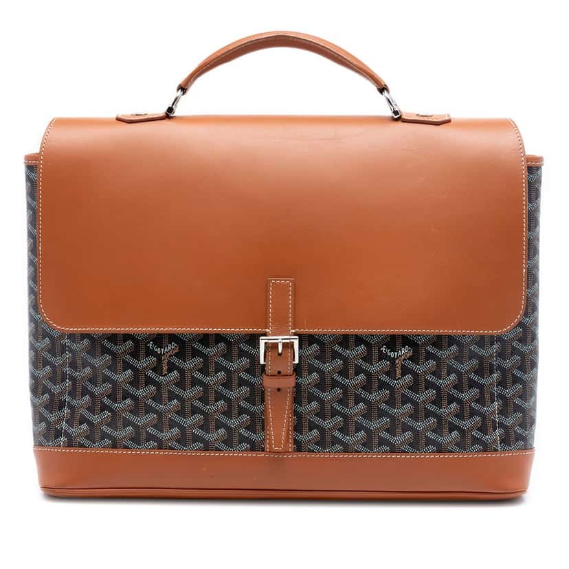 Goyard Goyardine Citadin Briefcase Brown Very good condition - Front View