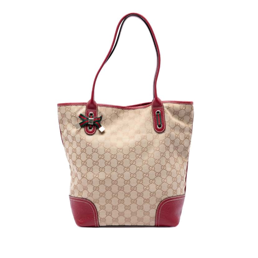 Gucci GG Canvas Princy Tote Beige Very good condition - Front View