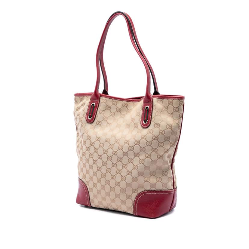 Gucci GG Canvas Princy Tote Beige Very good condition - Back View