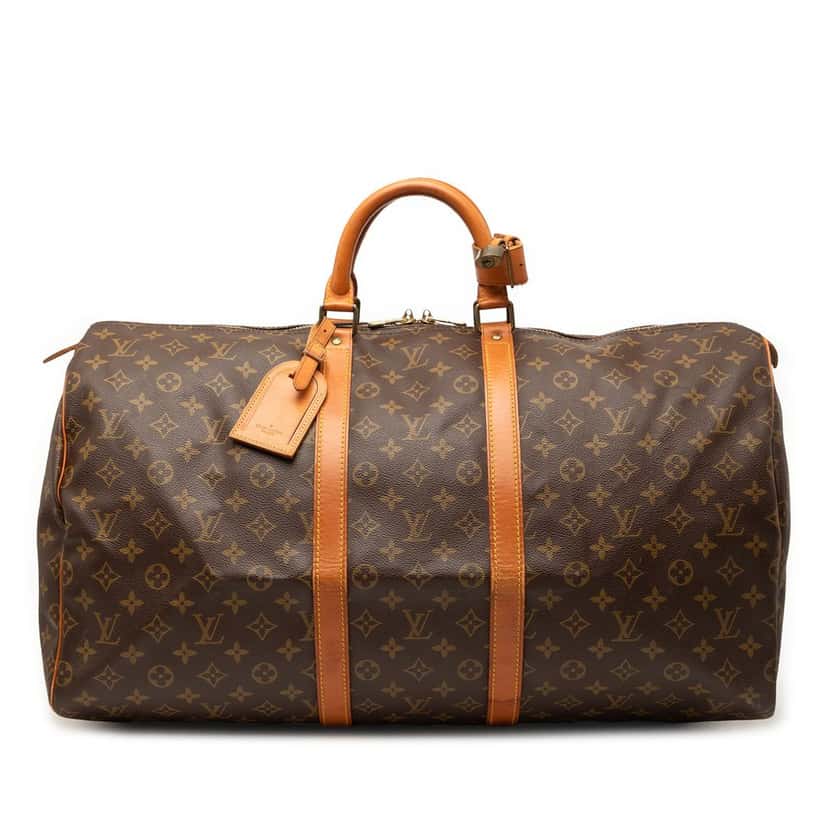 Louis Vuitton Monogram Keepall 55 Brown Very good condition - Front View