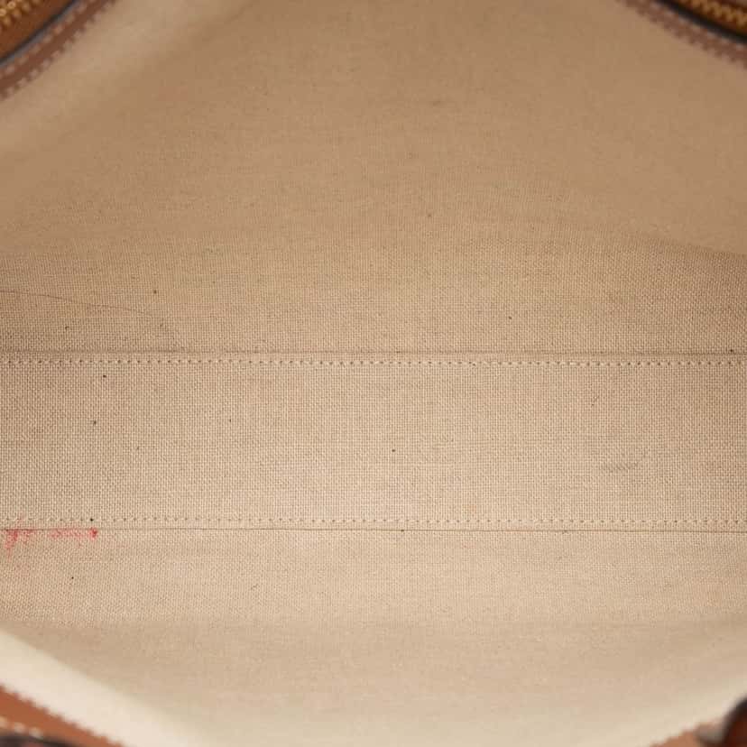 Celine Small Textile All Over Vertical Cabas Tote Brown Very good condition - Model View