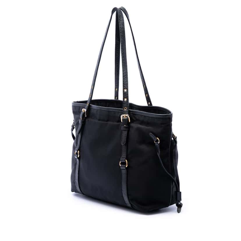 Prada Tessuto Canapa Logo Tote Black Very good condition - Back View