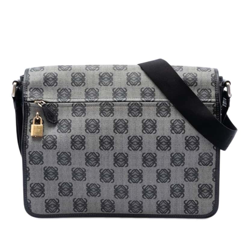 Loewe Anagram Coated Canvas Messenger Bag Other Very good condition - Front View