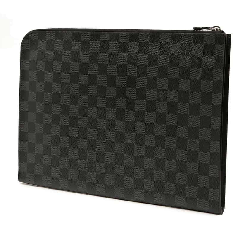 Louis Vuitton Damier Graphite Pochette Jour GM Black Very good condition - Back View