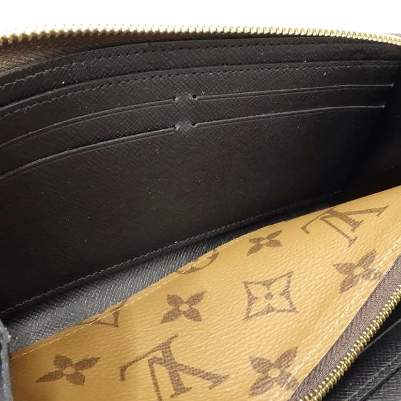 Louis Vuitton Monogram Reverse Clemence Long Wallet Brown Very good condition - Box View