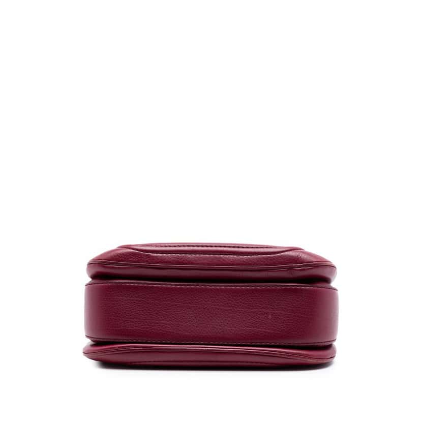 Gucci Medium Leather New Bamboo Satchel Red Leather Very good condition - Inside View