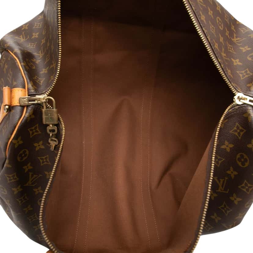 Louis Vuitton Monogram Keepall Bandouliere 60 Brown Very good condition - Model View