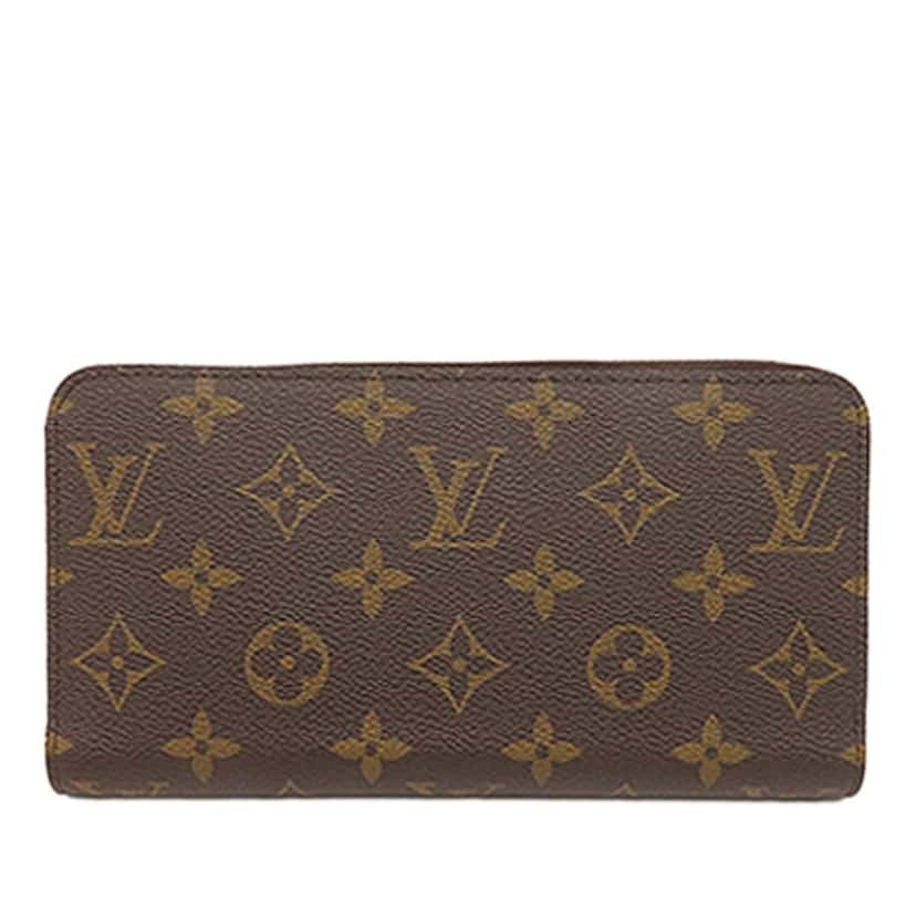 Louis Vuitton Monogram Zippy Long Wallet Brown Very good condition - Back View