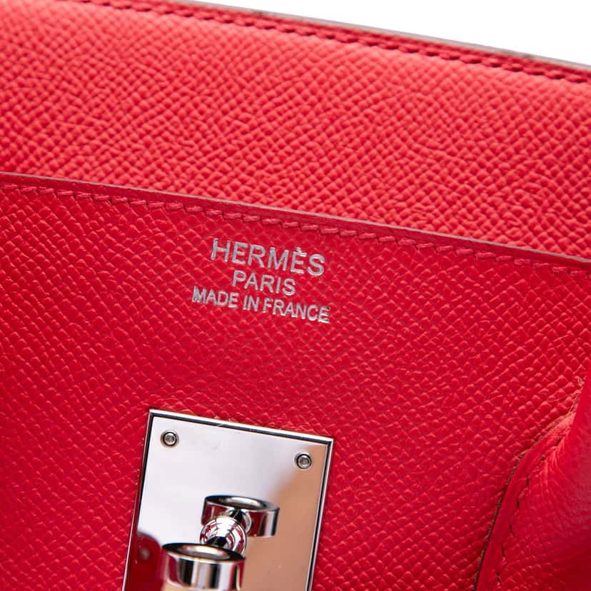 Hermès Epsom Birkin Retourne 35 Red Leather Very good condition - Box View