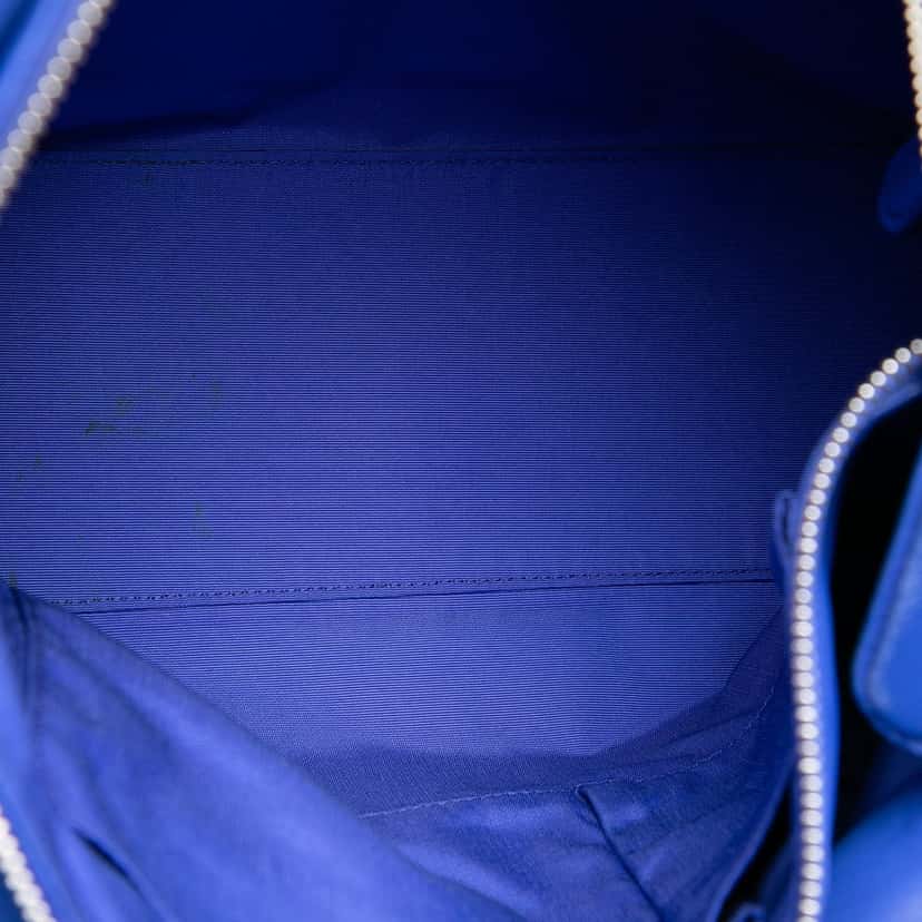 Dior Medium Lambskin Cannage Polochon Granville Satchel Blue Leather Very good condition - Model View