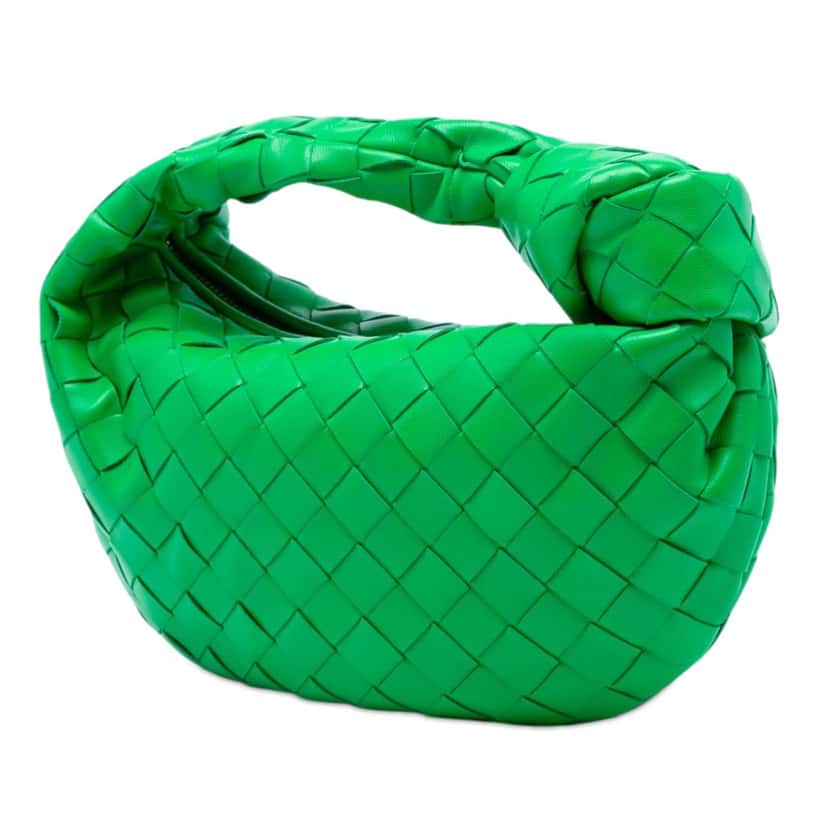 Bottega Veneta Mini Nappa Intrecciato Jodie Green Leather Very good condition - Back View