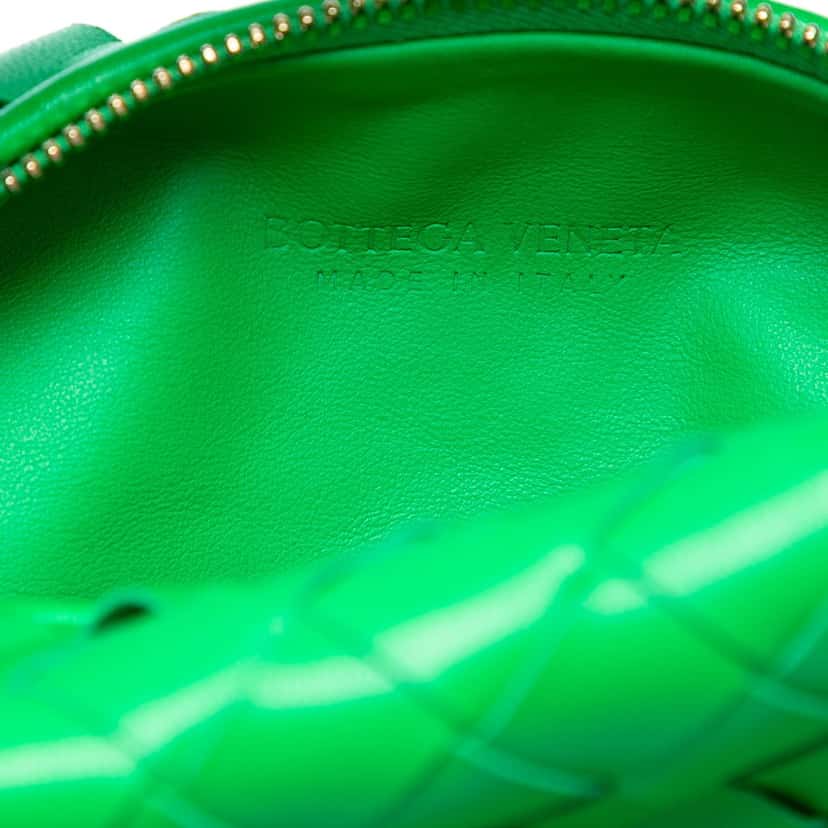 Bottega Veneta Mini Nappa Intrecciato Jodie Green Leather Very good condition - Box View