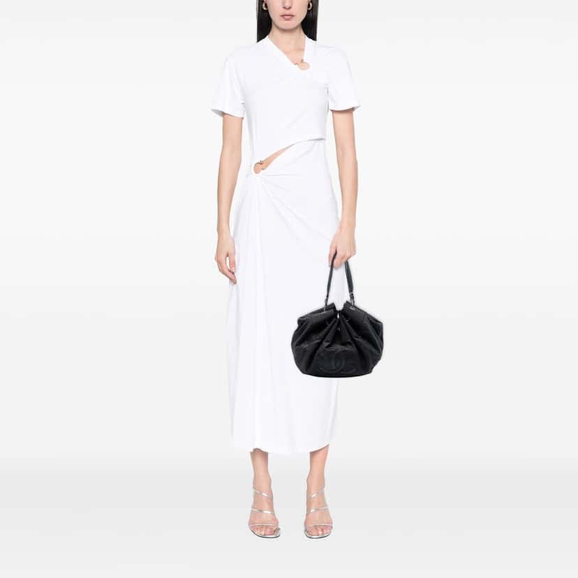 Chanel Lambskin Stretch Spirit Cabas Tote Black Leather Very good condition - Box View
