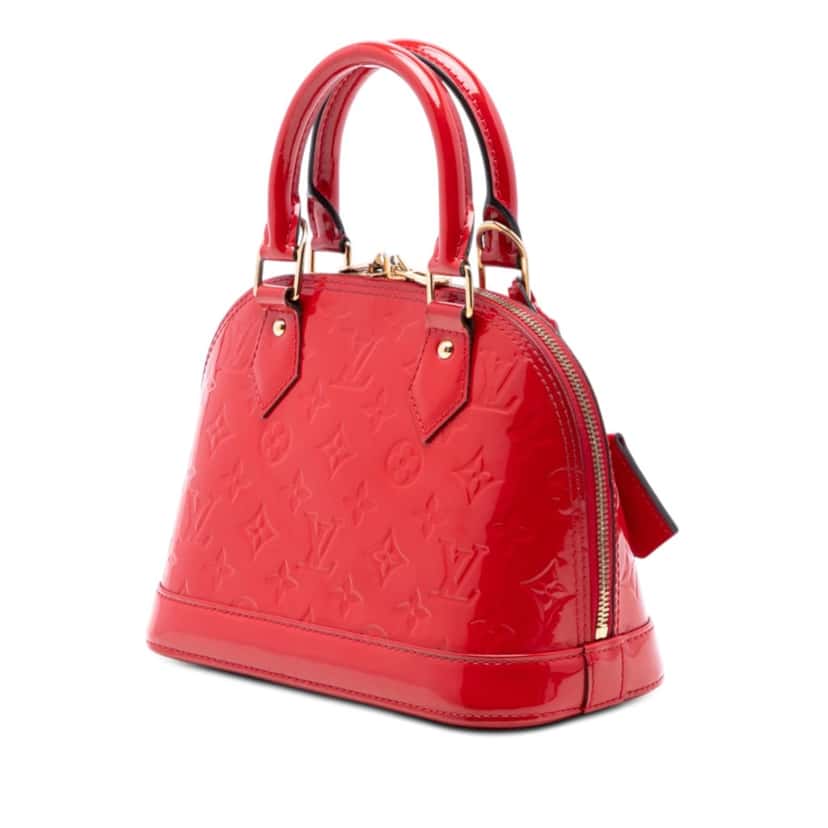 Louis Vuitton Monogram Vernis Alma BB Red Leather Very good condition - Back View