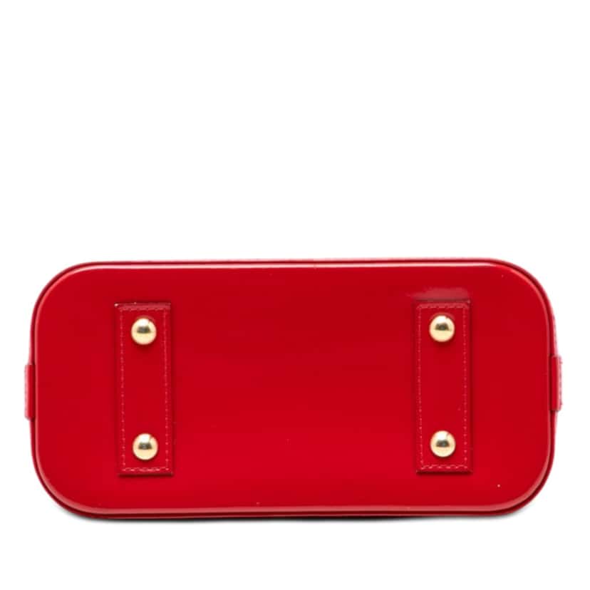 Louis Vuitton Monogram Vernis Alma BB Red Leather Very good condition - Inside View