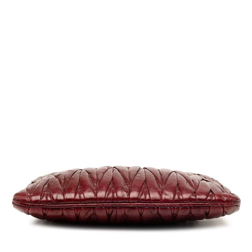 Miu Miu Matelasse Nappa Chain Crossbody Red Leather Very good condition - Inside View