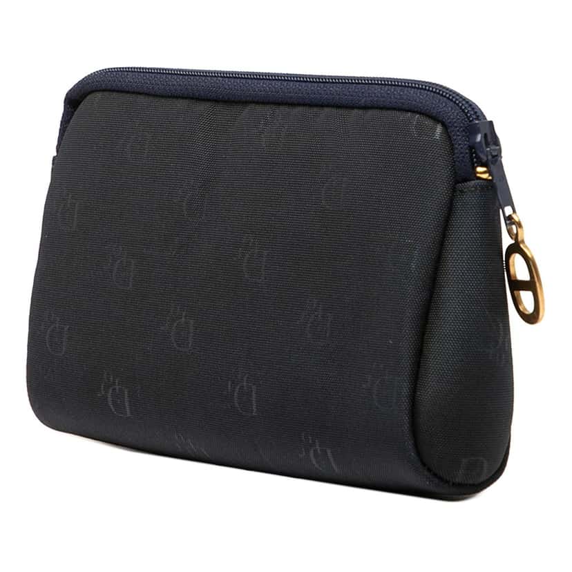 Dior Canvas Logo Pouch Blue Very good condition - Back View