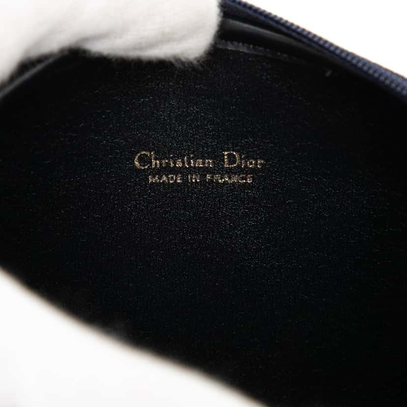 Dior Canvas Logo Pouch Blue Very good condition - Box View