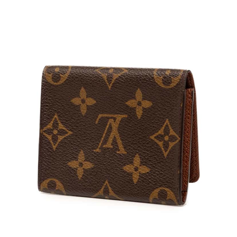 Louis Vuitton Monogram Envelope Business Card Holder Brown Very good condition - Back View