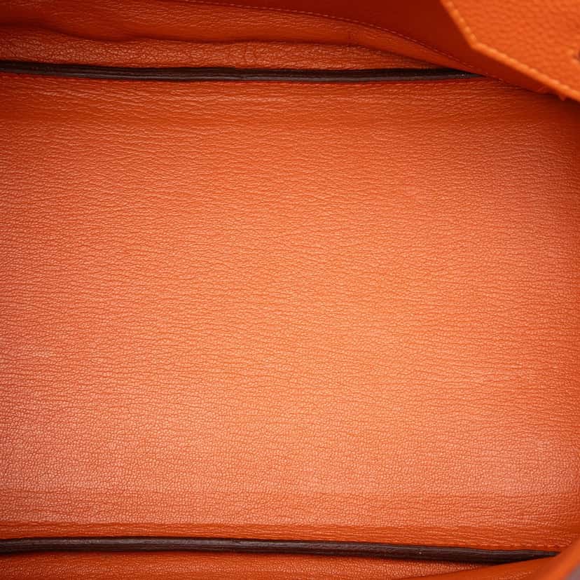 Hermès Togo Birkin Retourne 35 Orange Leather Very good condition - Model View