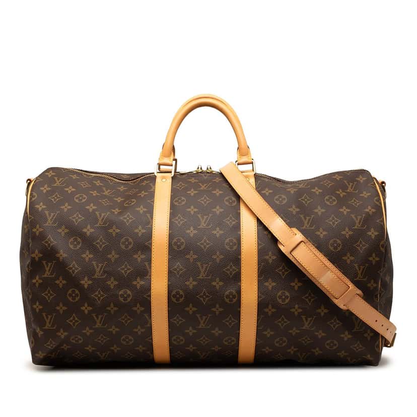 Louis Vuitton Monogram Keepall Bandouliere 55 Brown Very good condition - Front View