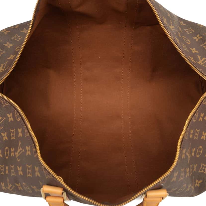 Louis Vuitton Monogram Keepall Bandouliere 55 Brown Very good condition - Model View