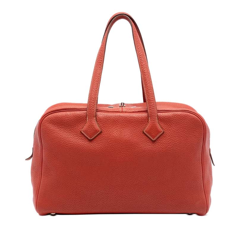 Hermès Clemence Victoria II 35 Red Leather Very good condition - Front View
