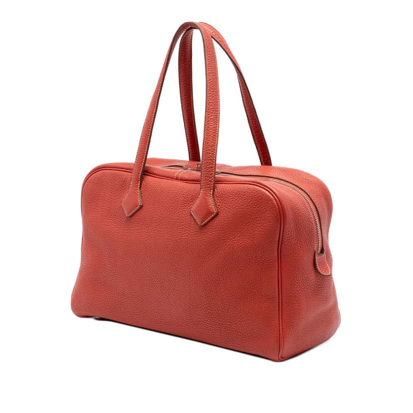 Hermès Clemence Victoria II 35 Red Leather Very good condition - Back View