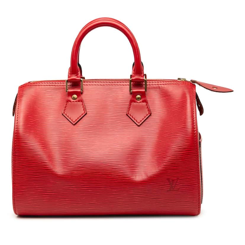 Louis Vuitton Epi Speedy 25 Red Leather Very good condition - Front View