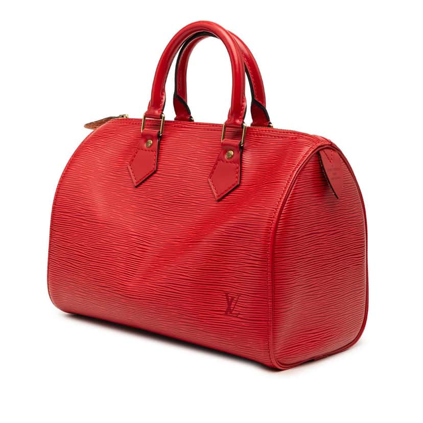 Louis Vuitton Epi Speedy 25 Red Leather Very good condition - Back View