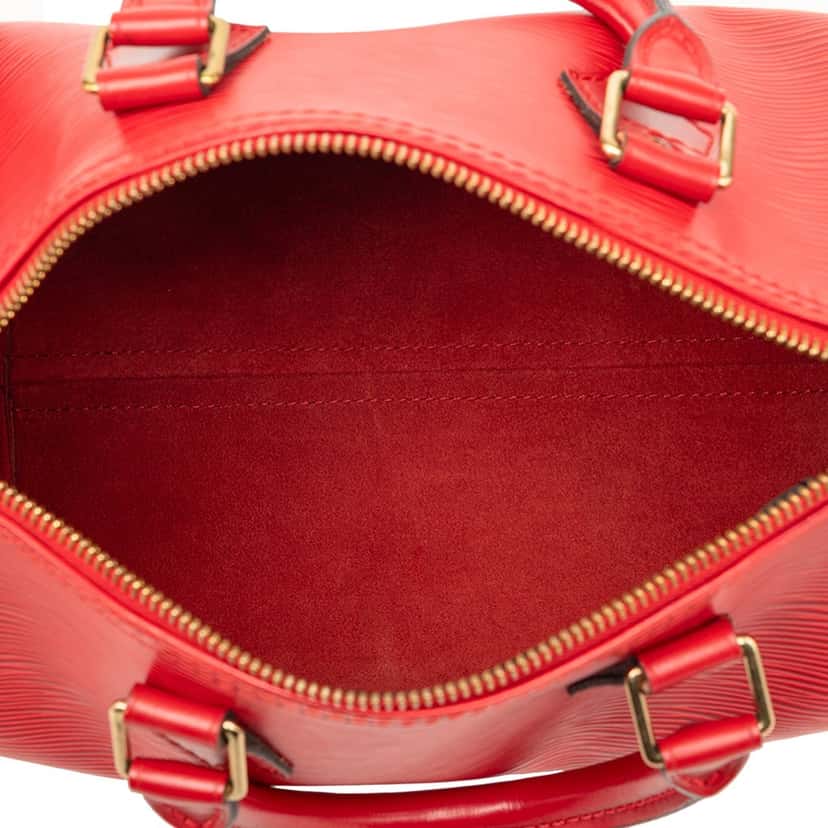 Louis Vuitton Epi Speedy 25 Red Leather Very good condition - Model View