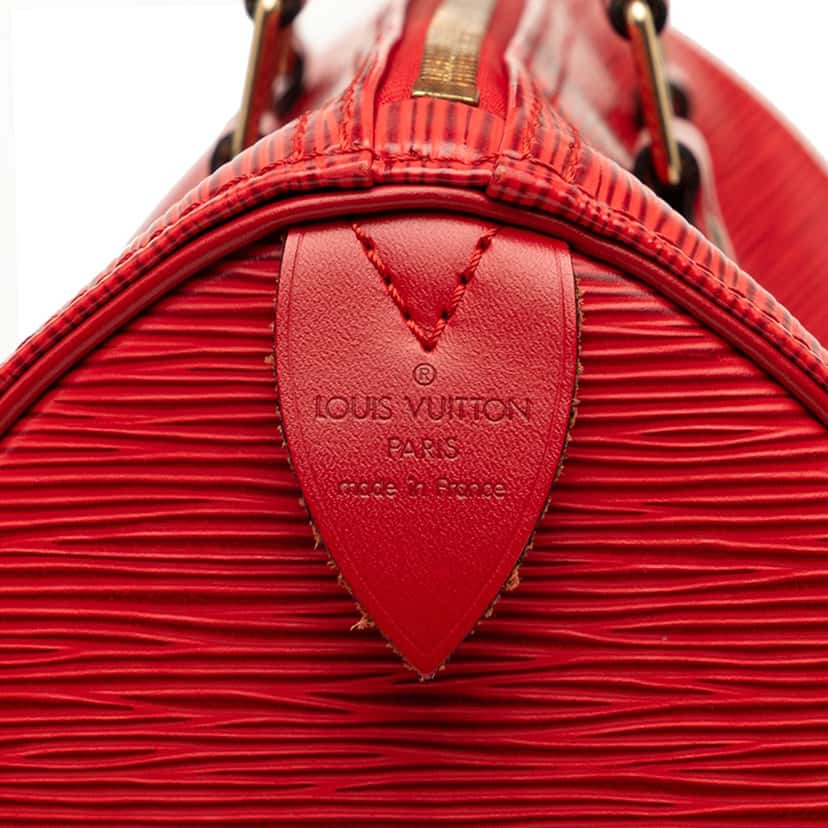 Louis Vuitton Epi Speedy 25 Red Leather Very good condition - Box View